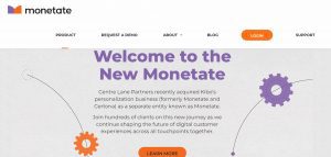 Monetate Homepage